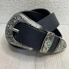 メンズベルト　ウエスタンベルト y2k メンズ アメリカ　ブラック　黒　新品