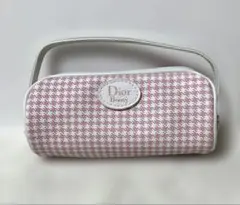 Dior ビューティー　ピンク 千鳥柄　チェック柄 ポーチのサムネイル