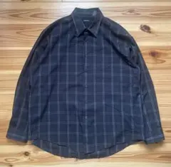 VAN HEUSEN ヴァンヒューゼン ブラックチェックシャツ USA古着