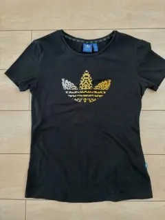 adidas トレフォイドレオパード柄 半袖Tシャツ Lサイズ