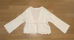 GU 透かし編みボレロカーディガン