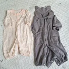 猫耳フード付きツーウェイ・ドレスオール 50〜70