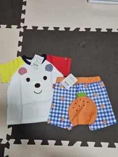 HOT BISCUITS クマの顔Tシャツとパンツセット