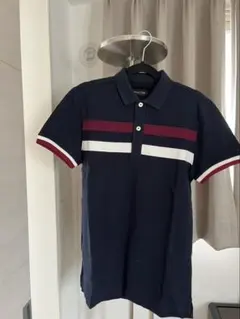 Massimo Dutti ポロシャツ ネイビー ボーダーのサムネイル
