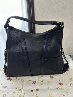 VAGRIE ヴァグリエ JRAタグ付き 2way レザー ショルダーバッグ 黒 