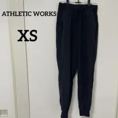 ATHLETIC WORKS【XS】ブラック ジョガーパンツ スポーツ 部屋着