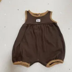 noon coco ベビー ロンパース ブラウン 80cm