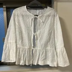 ZARAカットワーク刺繍ブラウスのサムネイル