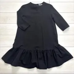【美品】SNIDEL ブラックフリル裾ワンピース