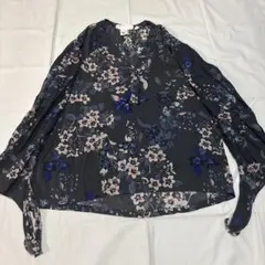 H&M 花柄 長袖シャツ