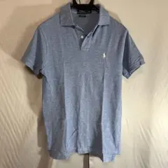ラルフローレン カスタムフィット スモールポニー 半袖 ポロシャツ S ブルー