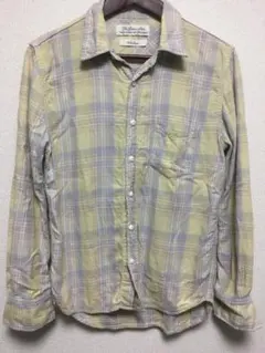 【特価】日本製  レミリリーフ 長袖チェックシャツ