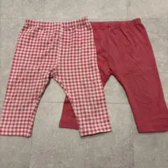 UNIQLO レギンス　100 5分丈 2本組