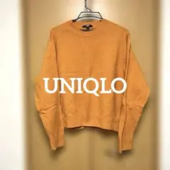 UNIQLO XL オレンジ 長袖ニットセーター