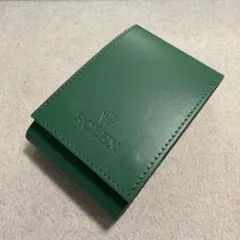 ロレックス キーケース 4連キーケース ブラウン レザーROLEX