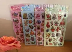 【海外製】イタリアンブレインロットぷくぷくシール 3D立体シール4枚セット