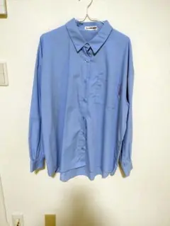 M.M Emma mual ブルー 長袖 シャツ Mサイズ オーバーサイズ 新品