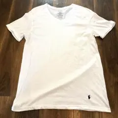 POLO RALPH LAUREN Vネック Tシャツ ホワイト M 正規品