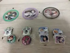 鬼滅の刃 くら寿司 コースター 缶バッジ 消しゴム 炭治郎 義勇 猗窩座 しのぶ