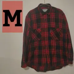 古着 Alaskan Woodman Shirts ネルシャツ チェック red