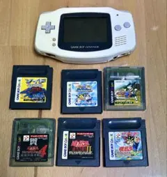 ゲームボーイアドバンス（ホワイト）本体とソフト
