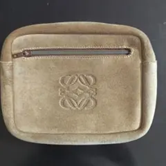 週末値引き！LOEWE スエード ポーチ