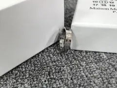 メゾンマルジェラ ロゴ シルバー リング