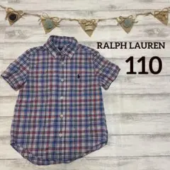 ラルフローレン 半袖 トップス チェック シャツ 4T 110㎝☆