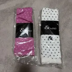 & by P&D 水玉 ドット柄ソックス 靴下2足セットのサムネイル