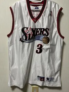 76ers アレン・アイバーソン オーセンティックジャージ 1997-98 刺繍 
