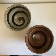 モダンデザインのストライプ丼 2個セット