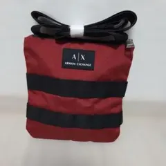 Armani Exchange アルマーニメンズレッドショルダーバッグ