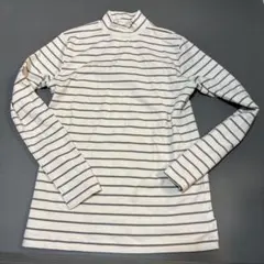 【未着用】ハイネック　長袖Tシャツ　ボーダー