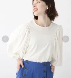 【美品】opaque.clip ボリュームスリーブカットソー