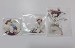 天鬼、土井半助、きり丸 アクスタ 缶バッジ ドクタケ忍者隊最強の軍師