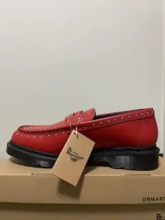 【最安値/美品】Supreme Dr. Martens ローファー 赤27cm Supreme × Dr.Martens Studded Penton Loafer Red 25SS Week 13