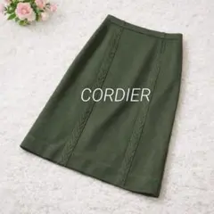 Sc046 コルディア❁美品★Aラインスカート ミモレ丈 ウール100 日本製のサムネイル