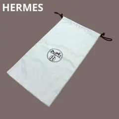 エルメス　HERMES　シューズバッグ　シューバッグ　ロゴ　ホワイトのサムネイル
