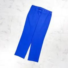 プレインピープル クロップドパンツ スラックス ブルー サイズ4*GD430