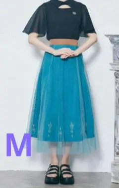 しまむら ちはるさん アナと雪の女王　戴冠式　アナ雪　スカート LL S】上下セット ちはる しまむら ディズニー アナ トップス