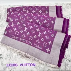 LOUIS VUITTON モノグラム ストール パープルのサムネイル
