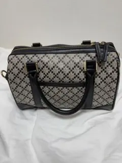 ✳︎美品✳︎ ボストンバッグ  黒  黒白チェック  ローリーズファーム