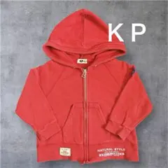 ＫＰケーピー赤 フード付きトレーナー