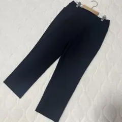 レディース ストレッチパンツ Lサイズ ウエストゴム ブラック カジュアル 古着