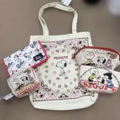 PEANUTS スヌーピー トートバッグとポーチセット③