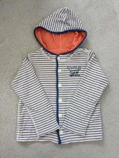 Double.B ストライプ フード付きアウター 120