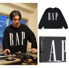 イズネスミュージック × DJ SHOTA RAP ロンT　NUJABES　黒のサムネイル