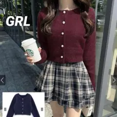 【GRL】ラメシャギーニットカーディガン[mh30]/フリーサイズ