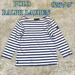 POLO RALPH LAUREN ストライプ ボートネック Tシャツ XSのサムネイル