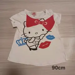 【ベビー服】90cm BabyDoll×ハローキティ　プリントTシャツ